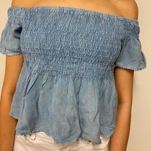 Over the shoulder top